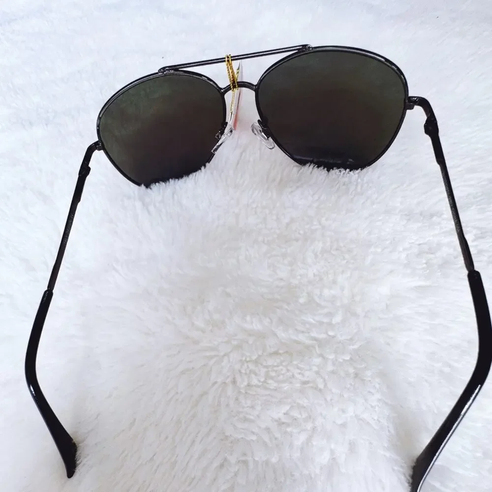 Felix Blue w/Black Rim Mirrored Sunglasses